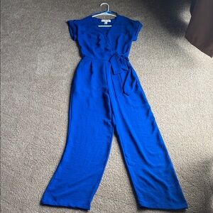 Anthropologie Royal Blue Jumpsuit